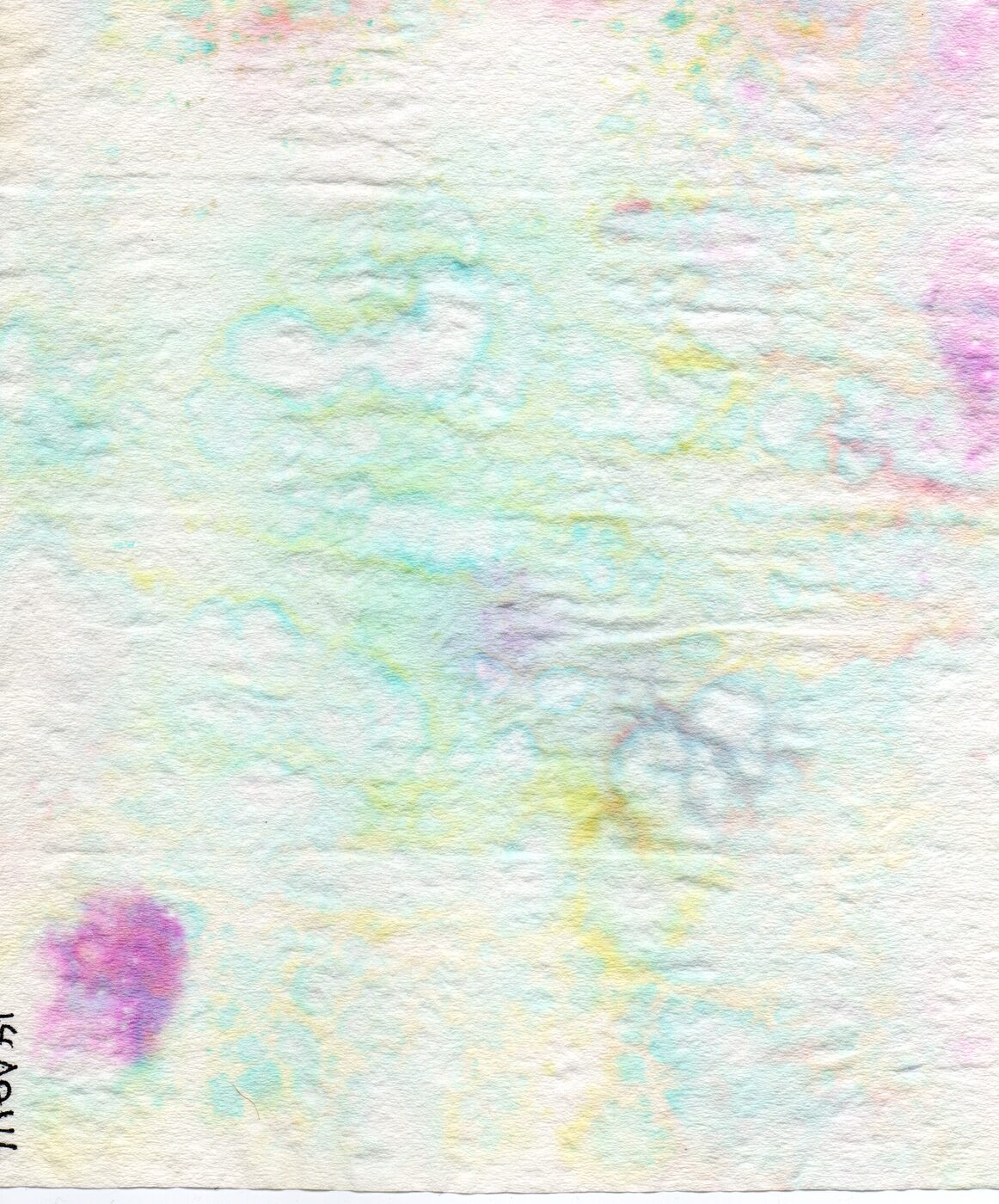 Watercolour on textured paper.